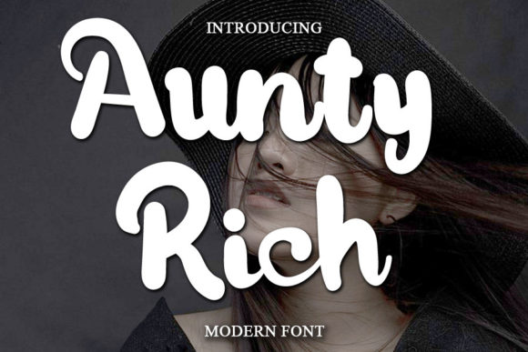 Aunty Rich: A Sweet Paint-Brushed Handwritten Font for Web Designers