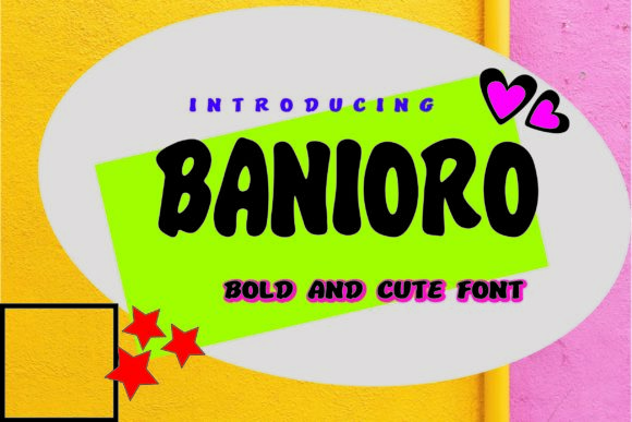 Banioro: A Bold Display Font for Creative Business Branding