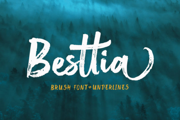 Besttia: A Paint-Brushed Handwritten Font for Crafters and Makers