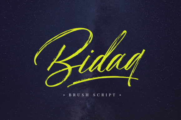 Bidaq: A Magical Script Font for Modern Marketing Campaigns