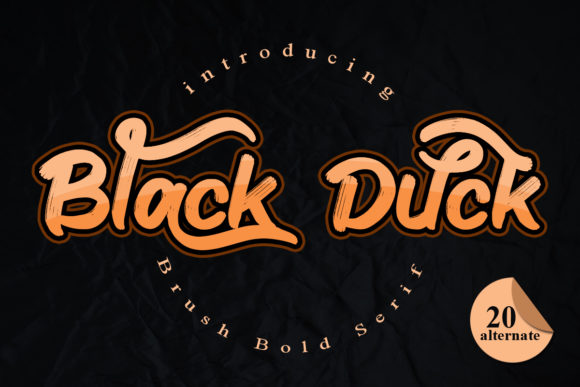 Black Duck: A Stylish Display Font for Web Designers and Digital Creators