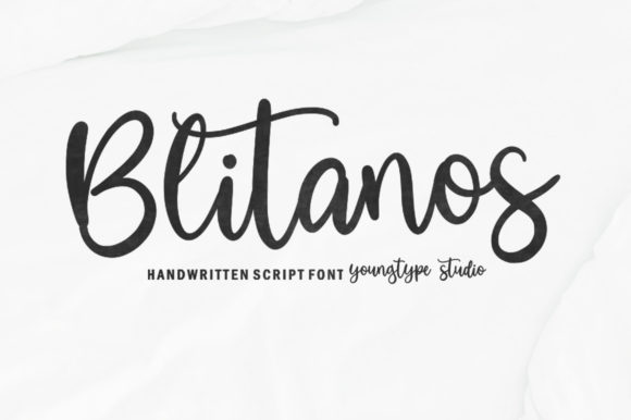 Blitanos: A Bold Script Handwritten Font for Editorial Design and Digital Publishing
