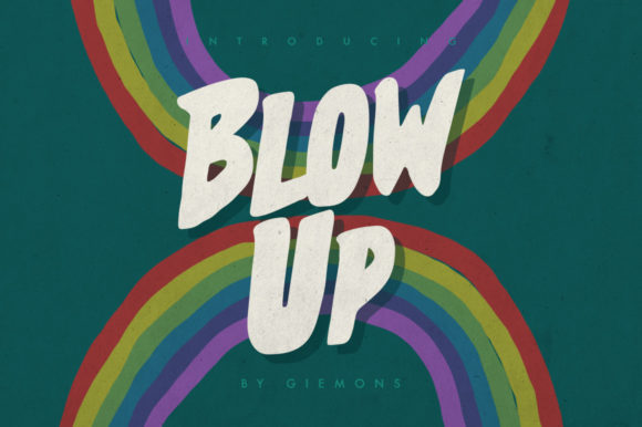 Blow Up: A Dynamic Display Font for Creative Projects