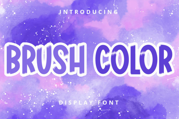 Brush Color: A Bold Display Font for Small Business Branding