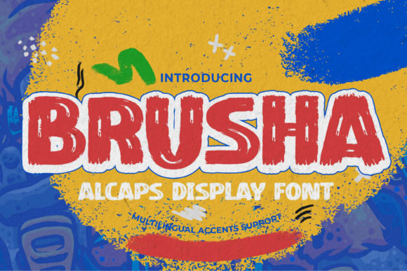 Brusha: A Bold Display Font for Business Branding and Marketing