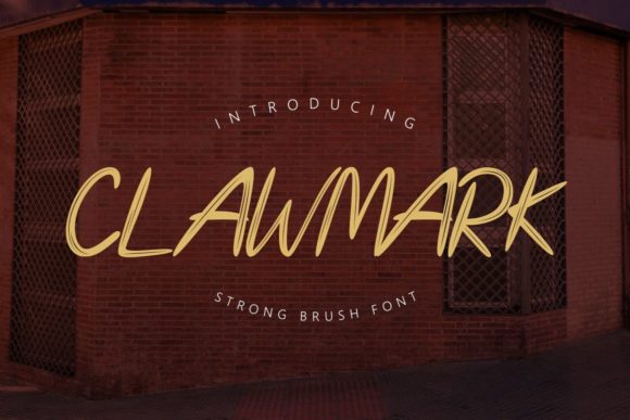 Clawmark: A Brushed Display Font for Bold Branding Projects