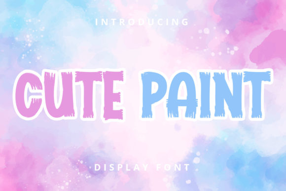 Cute Paint Font: A Playful Display Typeface for Creative Branding