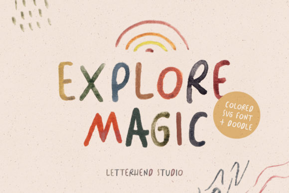 Explore Magic: A Charming Handwritten Font for Creative Branding