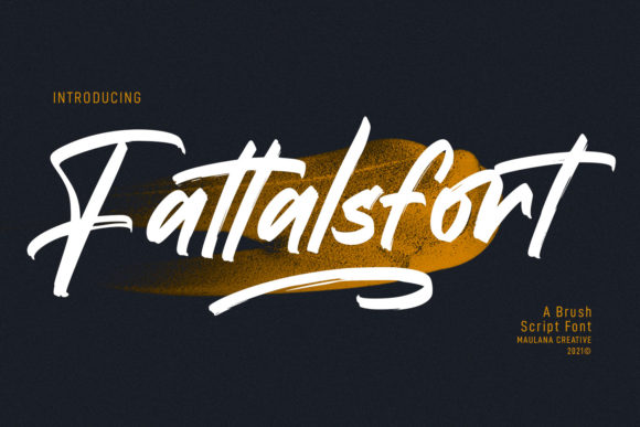 Fattalsfort: A Paint Brushed Handwritten Font for Elegant Web Design