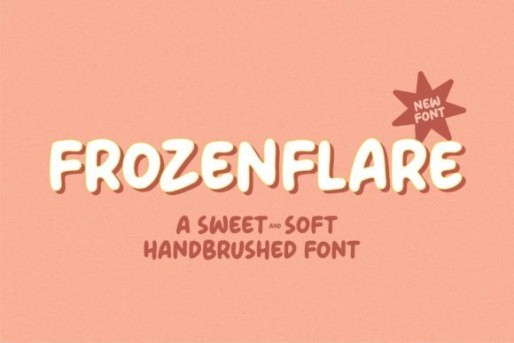 Frozenflare: A Sweet and Soft Hand-Brushed Font for Scroll-Stopping Visuals
