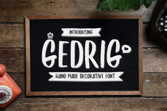 Gedrig: A Cool, Clean Display Font for Modern Branding Projects