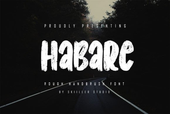 Habare Font: A Brush-Inspired Typeface for Stylish Branding