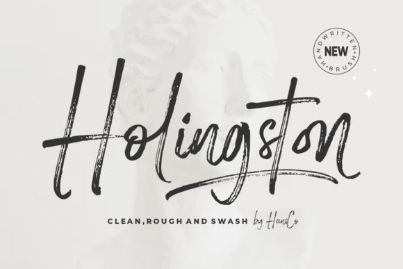 Holingston: A Trendy Brushed Handwritten Font for Modern Branding