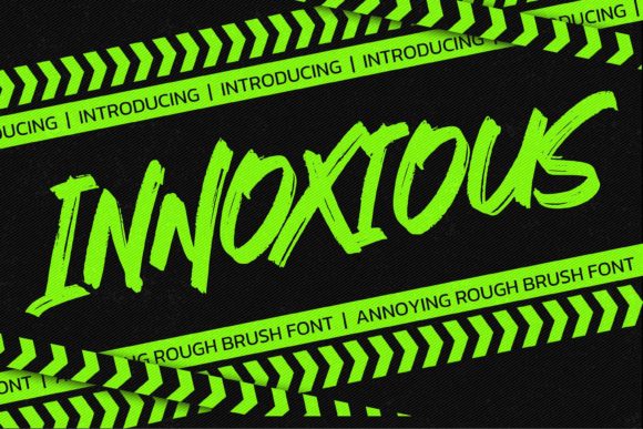 Innoxious: A Cool Brushed Display Font for Modern Web Design