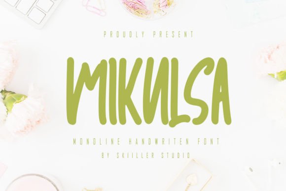 Mikulsa: A Modern Paint-Brushed Handwritten Font for Digital Branding