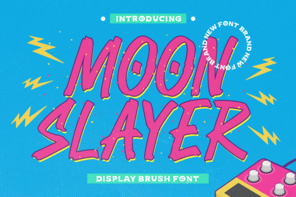 Moon Slayer: A Street Art Display Font for Bold Marketing Designs