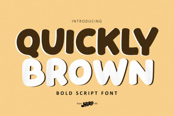 Quickly Brown: A Chunky, Paint-Brushed Display Font for Bold Web Design