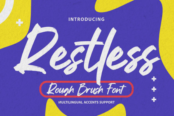 Restless: A Paint-Brushed Display Font That Elevates Small Business Branding