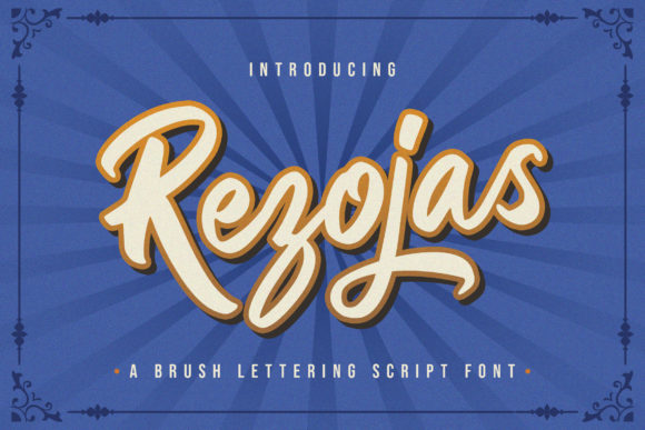 Rezojas: A Bold Script Font for Dynamic Web Design