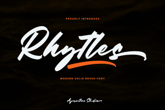 Rhytles: A Brushed Handwritten Font That Elevates Maker Designs