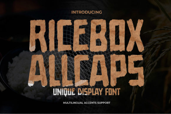 Ricebox Allcaps: A Bold Display Font for Modern Web Design Projects