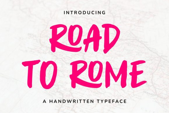 Road to Rome: A Handwritten Font for Modern Web Design Projects