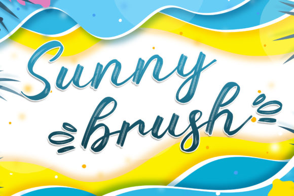 Sunny Brush: A Handwritten Font for Crafty Creations and Commercial Design