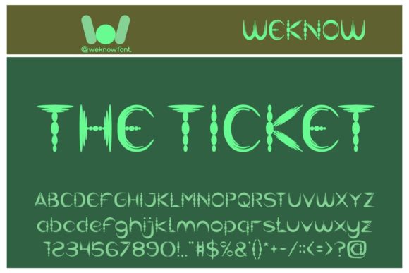 The Ticket: A Brushed Display Font for Elegant Branding