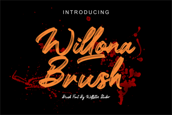 Willona Brush: A Bold Script Font That Elevates Small Business Branding